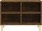 vidaXL - Tv-meubel - met - houten - poten - 69,5x30x50 - cm - gerookt - eikenkleurig