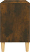 vidaXL - Tv-meubel - met - houten - poten - 69,5x30x50 - cm - gerookt - eikenkleurig