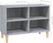 vidaXL - Tv-meubel - met - houten - poten - 69,5x30x50 - cm - grijs - sonoma - eiken