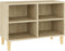 vidaXL - Tv-meubel - met - houten - poten - 69,5x30x50 - cm - sonoma - eikenkleurig