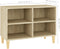 vidaXL - Tv-meubel - met - houten - poten - 69,5x30x50 - cm - sonoma - eikenkleurig
