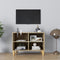 vidaXL - Tv-meubel - met - houten - poten - 69,5x30x50 - cm - sonoma - eikenkleurig