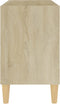 vidaXL - Tv-meubel - met - houten - poten - 69,5x30x50 - cm - sonoma - eikenkleurig