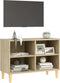 vidaXL - Tv-meubel - met - houten - poten - 69,5x30x50 - cm - sonoma - eikenkleurig
