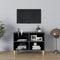 vidaXL - Tv-meubel - met - houten - poten - 69,5x30x50 - cm - hoogglans - grijs