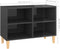 vidaXL - Tv-meubel - met - houten - poten - 69,5x30x50 - cm - hoogglans - grijs