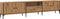 vidaXL - Tv-meubel - met - lade - 200x25x44 - cm - bewerkt - hout - artisanaal - eiken