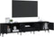 vidaXL - Tv-meubel - met - lade - 200x25x44 - cm - bewerkt - hout - zwart