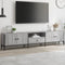 vidaXL - Tv-meubel - met - lade - 200x25x44 - cm - bewerkt - hout - grijs - sonoma - eiken