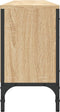 vidaXL - Tv-meubel - met - lade - 200x25x44 - cm - bewerkt - hout - sonoma - eikenkleur