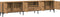 vidaXL - Tv-meubel - met - lade - 200x25x44 - cm - bewerkt - hout - artisanaal - eiken