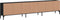 vidaXL - Tv-meubel - met - lade - 200x25x44 - cm - bewerkt - hout - zwart