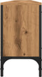 vidaXL - Tv-meubel - met - lade - 200x25x44 - cm - bewerkt - hout - artisanaal - eiken