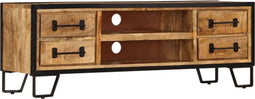 vidaXL - Tv-meubel - met - lades - 120x30x40 - cm - massief - mangohout