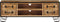 vidaXL - Tv-meubel - met - lades - 120x30x40 - cm - massief - mangohout