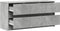 vidaXL - Tv-meubel - met - LED - 100x34x50 - cm - bewerkt - hout - betongrijs