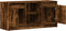 vidaXL - Tv-meubel - met - LED - 100x34x50 - cm - bewerkt - hout - gerookt - eikenkleur
