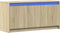 vidaXL - Tv-meubel - met - LED - 100x34x50 - cm - bewerkt - hout - sonoma - eikenkleurig