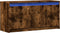 vidaXL - Tv-meubel - met - LED - 100x34x50 - cm - bewerkt - hout - gerookt - eikenkleur