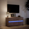vidaXL - Tv-meubel - met - LED - 100x34x50 - cm - bewerkt - hout - bruin - eikenkleurig