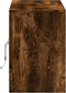 vidaXL - Tv-meubel - met - LED - 100x34x50 - cm - bewerkt - hout - gerookt - eikenkleur