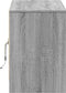 vidaXL - Tv-meubel - met - LED - 100x34x50 - cm - bewerkt - hout - grijs - sonoma - eiken