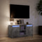 vidaXL - Tv-meubel - met - LED - 100x34x50 - cm - bewerkt - hout - betongrijs