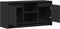 vidaXL - Tv-meubel - met - LED - 100x34x50 - cm - bewerkt - hout - zwart