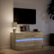 vidaXL - Tv-meubel - met - LED - 100x34x50 - cm - bewerkt - hout - sonoma - eikenkleurig