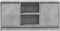 vidaXL - Tv-meubel - met - LED - 100x34x50 - cm - bewerkt - hout - betongrijs