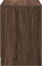 vidaXL - Tv-meubel - met - LED - 100x34x50 - cm - bewerkt - hout - bruin - eikenkleurig