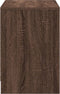 vidaXL - Tv-meubel - met - LED - 100x34x50 - cm - bewerkt - hout - bruin - eikenkleurig