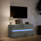 vidaXL - Tv-meubel - met - LED - 100x34x50 - cm - bewerkt - hout - betongrijs