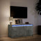 vidaXL - Tv-meubel - met - LED - 100x34x50 - cm - bewerkt - hout - betongrijs