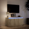 vidaXL - Tv-meubel - met - LED - 100x34x50 - cm - bewerkt - hout - sonoma - eikenkleurig