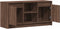 vidaXL - Tv-meubel - met - LED - 100x34x50 - cm - bewerkt - hout - bruin - eikenkleurig