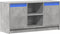 vidaXL - Tv-meubel - met - LED - 100x34x50 - cm - bewerkt - hout - betongrijs
