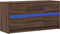 vidaXL - Tv-meubel - met - LED - 100x34x50 - cm - bewerkt - hout - bruin - eikenkleurig