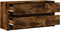 vidaXL - Tv-meubel - met - LED - 100x34x50 - cm - bewerkt - hout - gerookt - eikenkleur