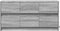 vidaXL - Tv-meubel - met - LED - 100x34x50 - cm - bewerkt - hout - grijs - sonoma - eiken