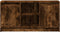 vidaXL - Tv-meubel - met - LED - 100x34x50 - cm - bewerkt - hout - gerookt - eikenkleur
