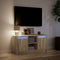 vidaXL - Tv-meubel - met - LED - 100x34x50 - cm - bewerkt - hout - sonoma - eikenkleurig