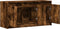 vidaXL - Tv-meubel - met - LED - 100x34x50 - cm - bewerkt - hout - gerookt - eikenkleur