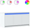 vidaXL - Tv-meubel - met - LED - 100x34x50 - cm - bewerkt - hout - wit