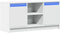 vidaXL - Tv-meubel - met - LED - 100x34x50 - cm - bewerkt - hout - wit