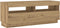 vidaXL - Tv-meubel - met - LED - 100x35x40 - cm - bewerkt - hout - artisanaal - eiken