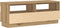 vidaXL - Tv-meubel - met - LED - 100x35x40 - cm - bewerkt - hout - artisanaal - eiken