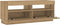 vidaXL - Tv-meubel - met - LED - 100x35x40 - cm - bewerkt - hout - artisanaal - eiken
