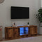 vidaXL - Tv-meubel - met - LED - 120x30x36 - cm - bewerkt - hout - oud - hout