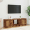vidaXL - Tv-meubel - met - LED - 120x30x36 - cm - bewerkt - hout - oud - hout